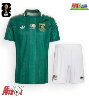 Sudáfrica Segunda Equipación Niños Mundial 2026 Manga Corta (+ Pantalones cortos)